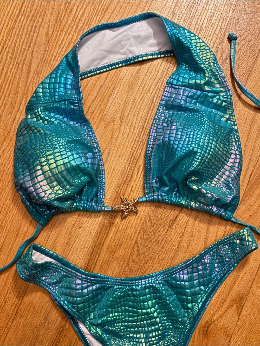 Beautiful Iridescent blue 2 pc bikini i